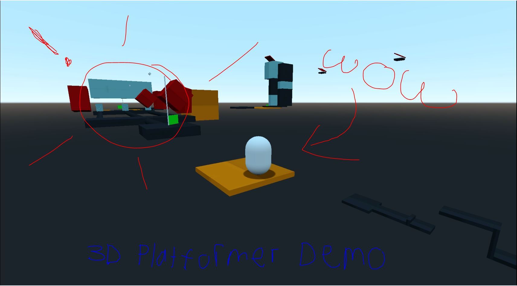 3d platformer demo in godot 