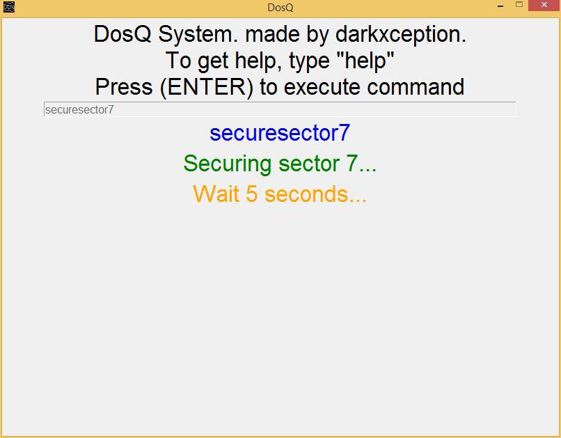 Enter execute