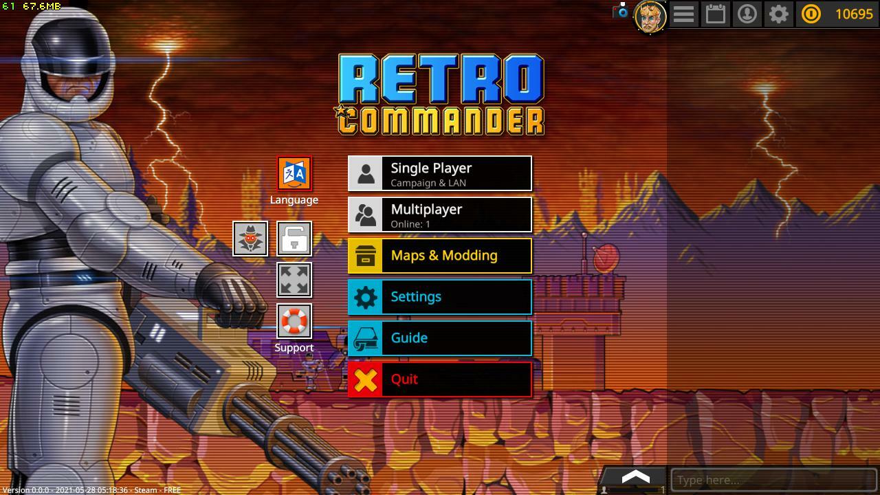 Retro Commander вся информация об игре, читы, дата выхода, системные  требования, купить игру Retro Commander