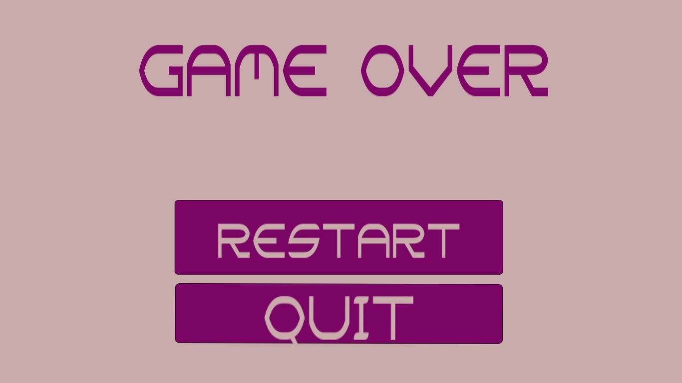 Game over restart. Start over 2