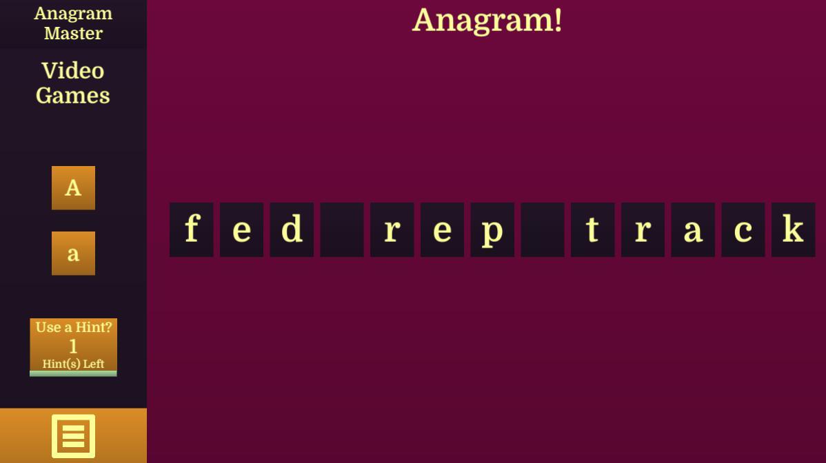 Игра анаграмма. Игра Anagrams. Anagram game.