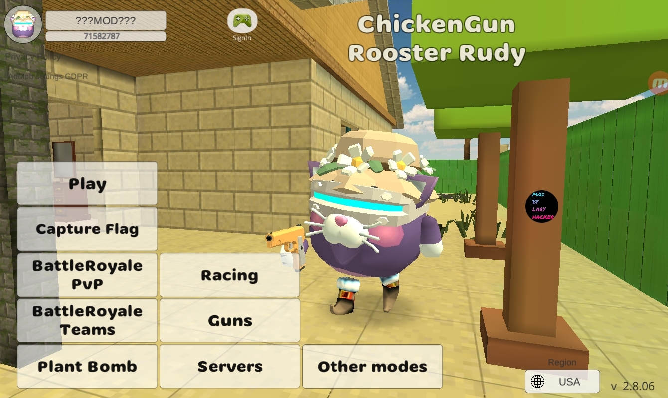 Chicken gun mod menu! (No key system) вся информация об игре, читы, дата  выхода, системные требования, купить игру Chicken gun mod menu! (No key  system)