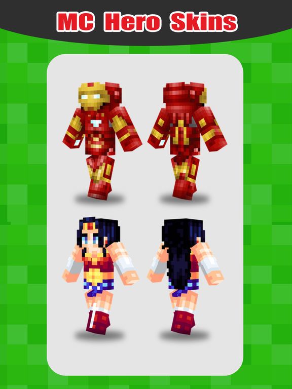 SuperHero Skins Pro Export Skin for MineCraft Pocket Edition фото и