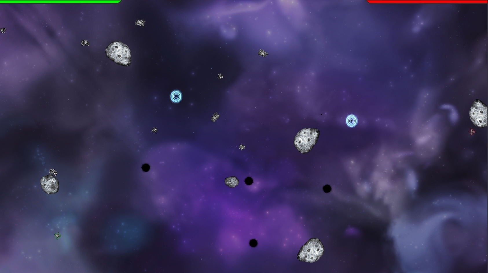 Local void. The void locations.