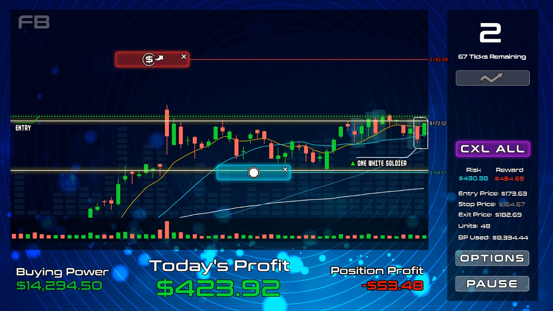 Trading игра. Arcade trading.