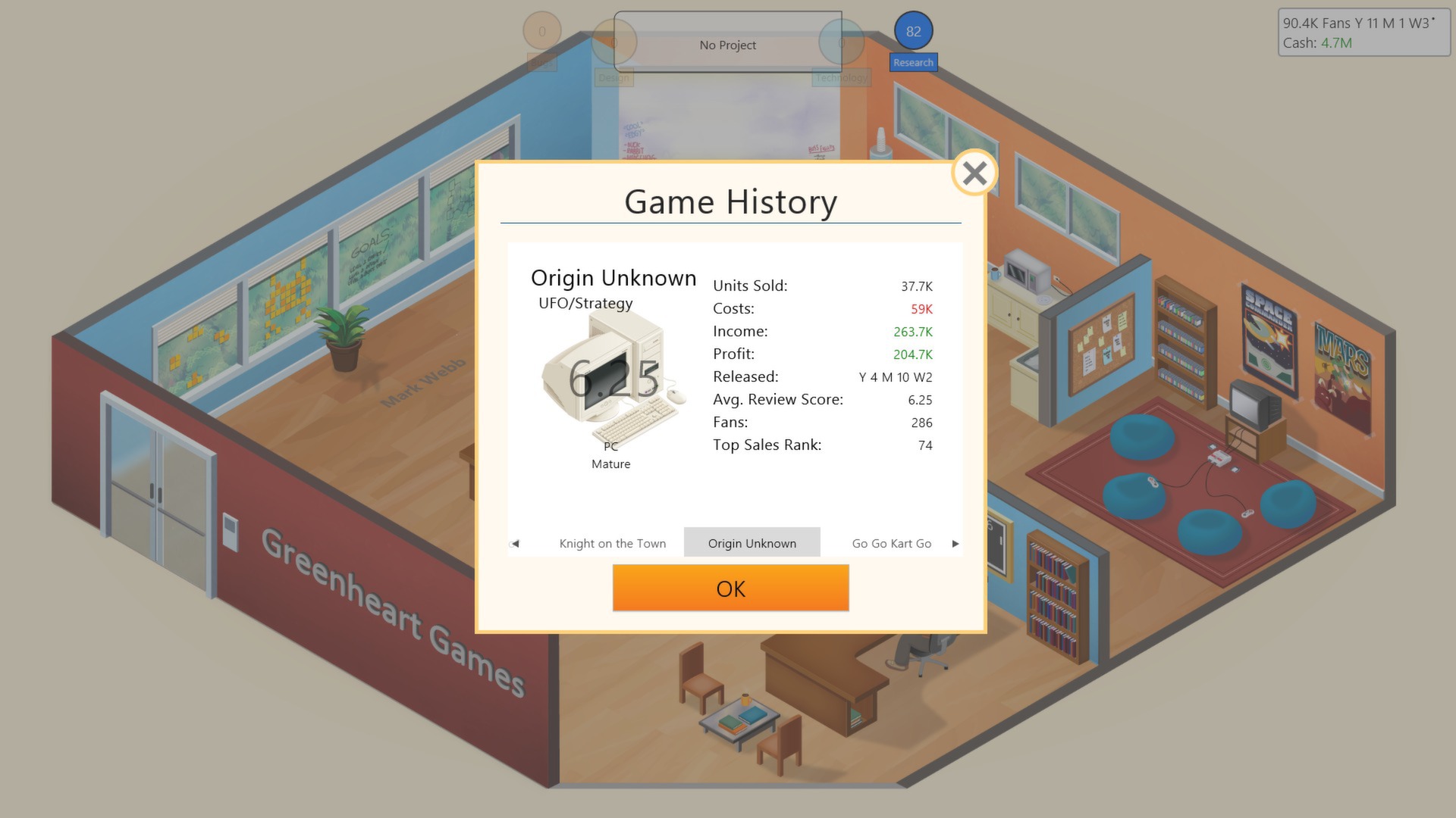 Game Dev Tycoon вся информация об игре, читы, дата выхода, системные  требования, купить игру Game Dev Tycoon