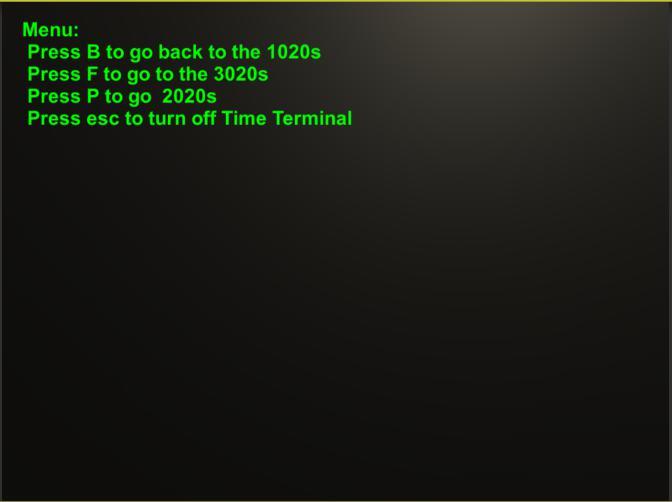 Time Terminal. Terminal timing