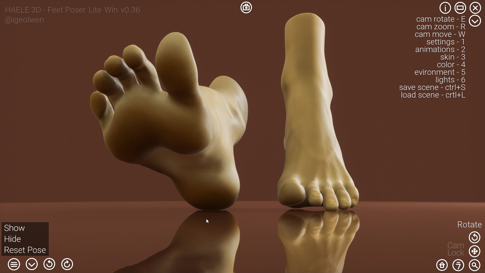 3d feet.