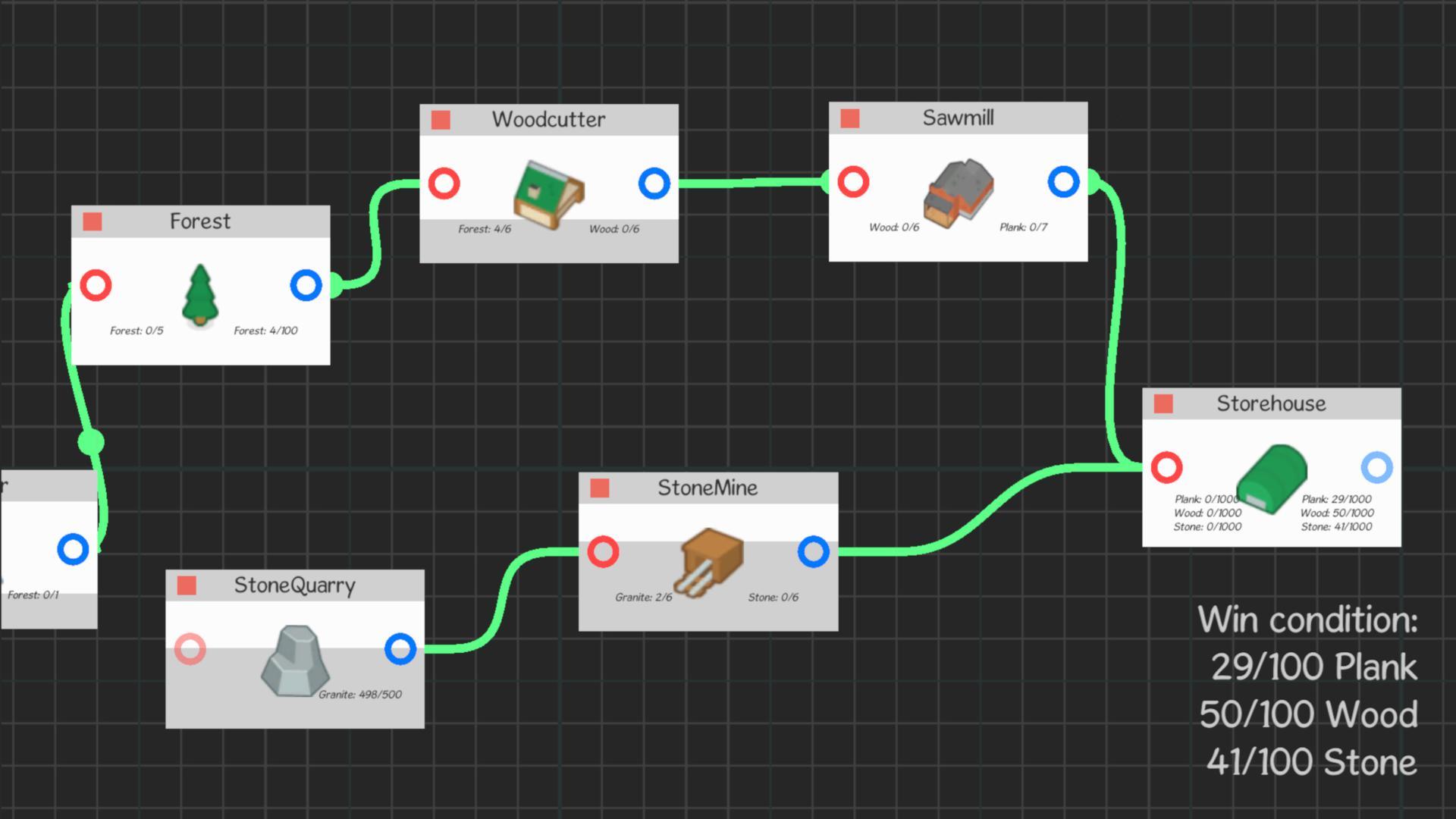 Production Chain Tycoon. Mining Plan k+s.