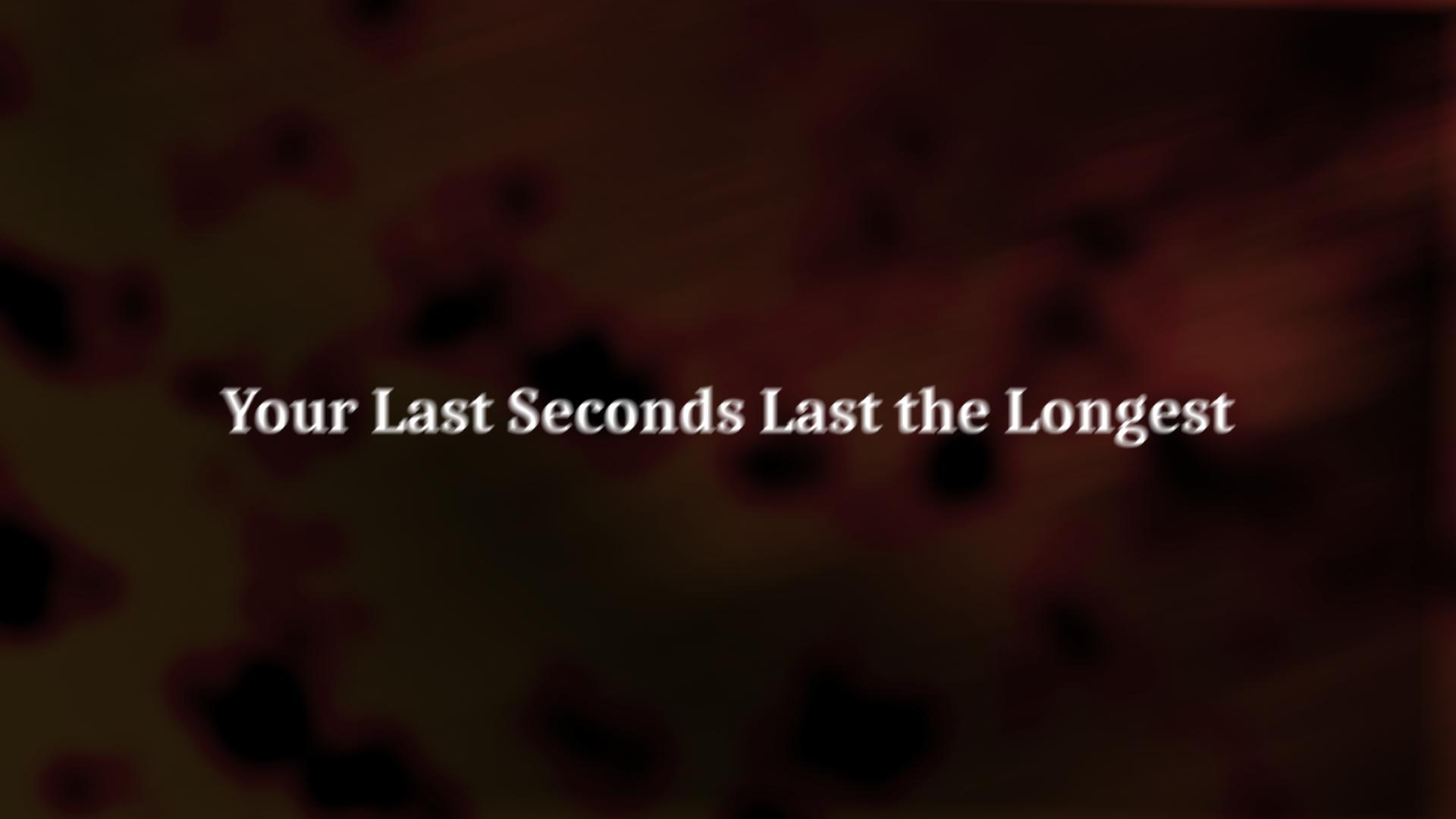 That last the longest last longer. Your last seconds last the longest.