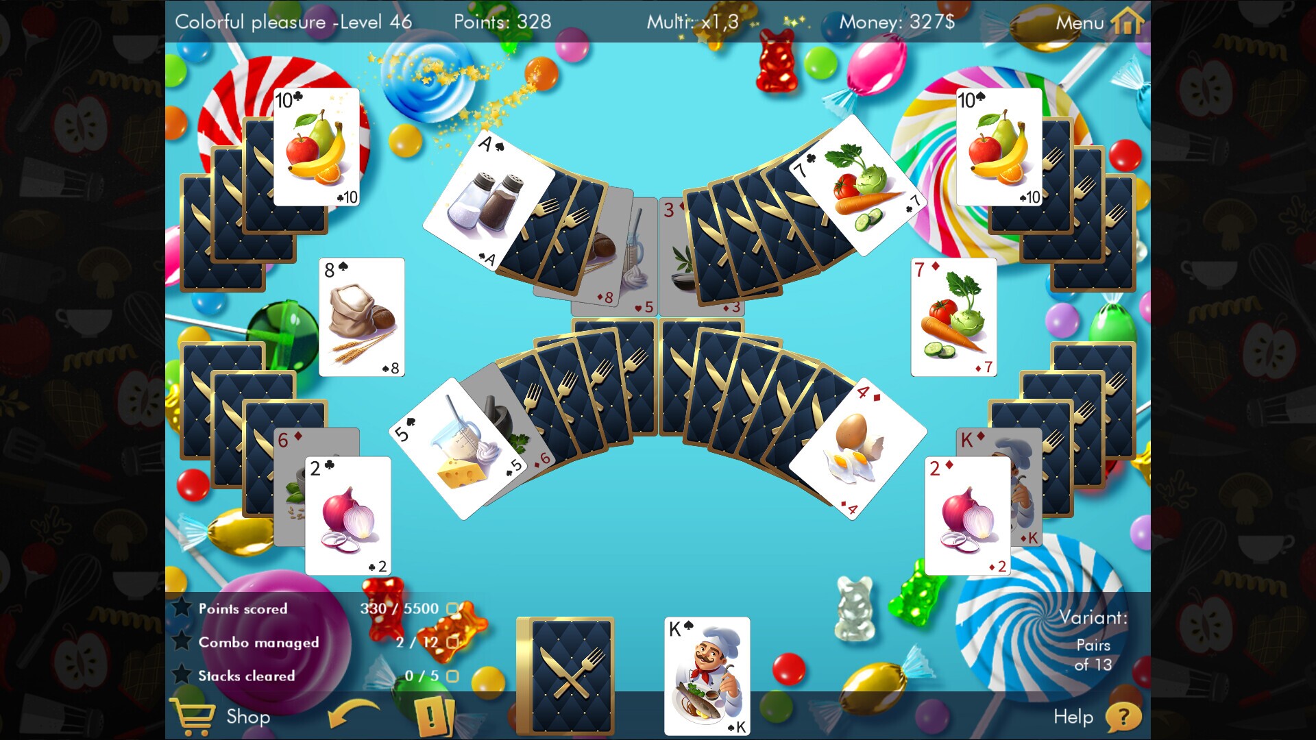 Пасьянсы logic game. Flick Solitaire Days.