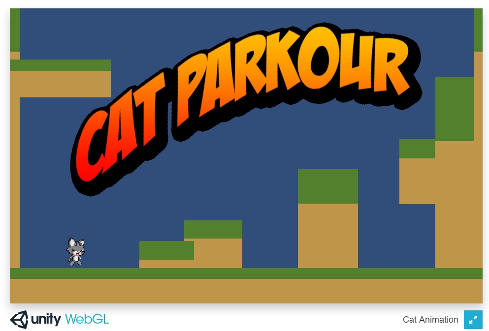 Unity паркур. Unity cat.