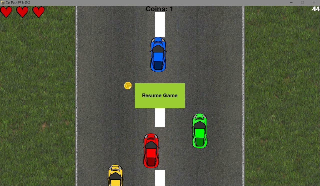 Car Dash - PyGame Creation вся информация об игре, читы, дата выхода,  системные требования, купить игру Car Dash - PyGame Creation